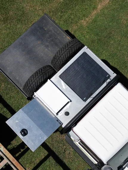Outback Comms Starlink mounted on roof of ute